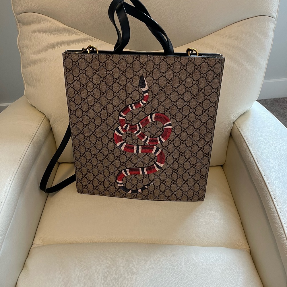 Gucci Supreme Kingsnake Tote